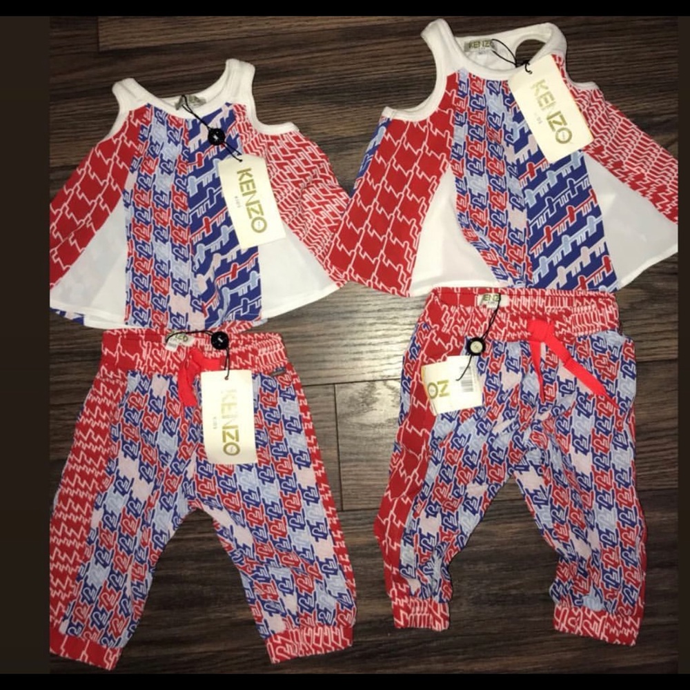 Kenzo Paris baby girls set